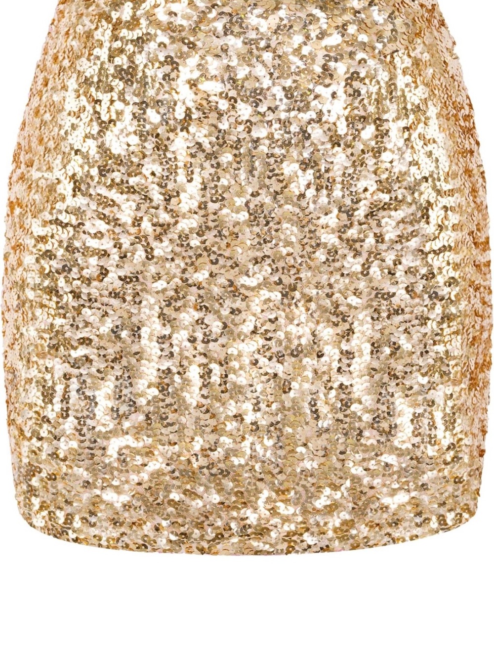 Gold Sequin Mini Skirt - Women (lined) NWT